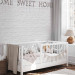 Photo Wallpaper Home Sweet Home - Beige Text with Shadow and Reflection on White Brick 60884 additionalThumb 4