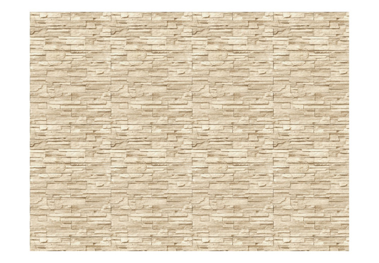 Photo Wallpaper Beige Elegance - Classic Background with Light Stone Texture Design 60984 additionalImage 1