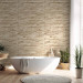 Photo Wallpaper Beige Elegance - Classic Background with Light Stone Texture Design 60984 additionalThumb 8