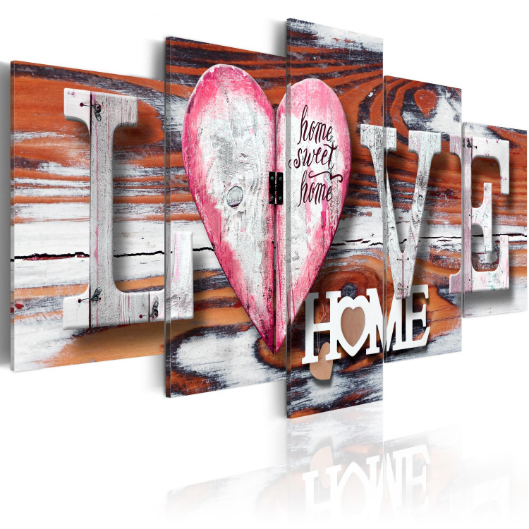 Canvas Art Print Love Home 64784 additionalImage 2