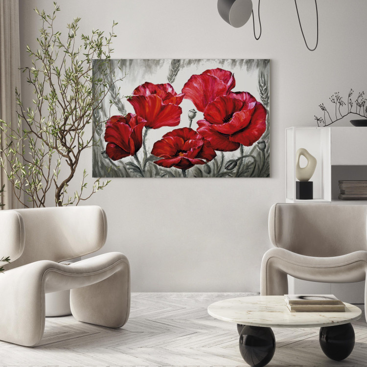 Canvas Print Poppies in Wheat 96084 additionalImage 11