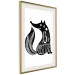 Wall Poster Be Positive - black and white composition with animal motif and a quote 114794 additionalThumb 2