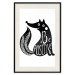 Wall Poster Be Positive - black and white composition with animal motif and a quote 114794 additionalThumb 18