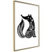 Wall Poster Be Positive - black and white composition with animal motif and a quote 114794 additionalThumb 8