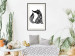 Wall Poster Be Positive - black and white composition with animal motif and a quote 114794 additionalThumb 22
