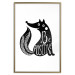 Wall Poster Be Positive - black and white composition with animal motif and a quote 114794 additionalThumb 16