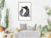 Wall Poster Be Positive - black and white composition with animal motif and a quote 114794 additionalThumb 7