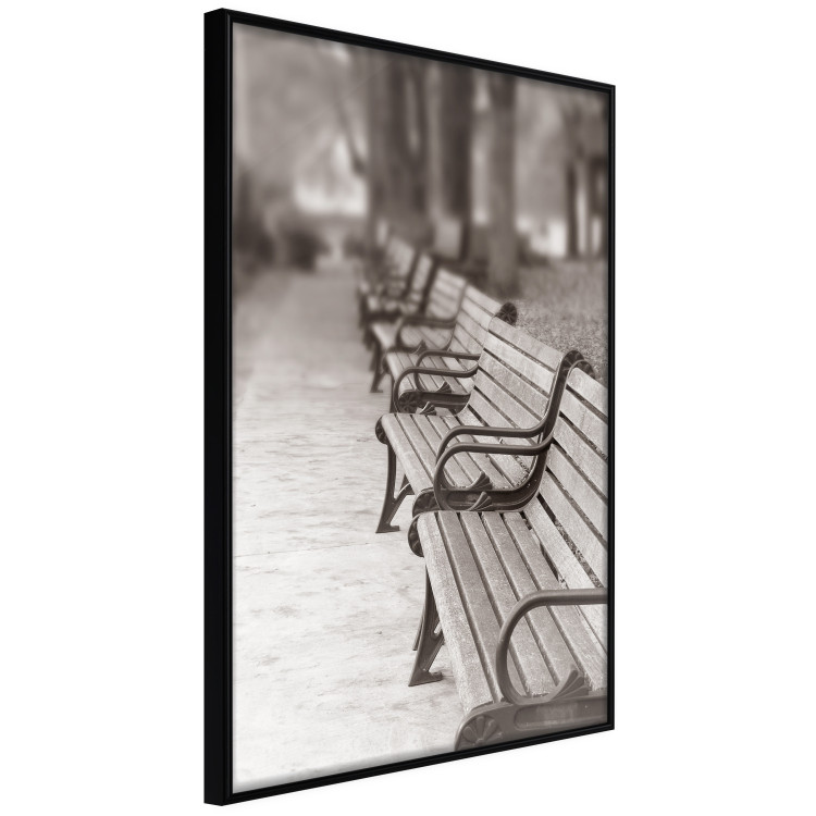 Poster Park Benches - autumnal scene straight from a park stroll in Paris 116694 additionalImage 10