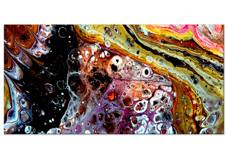 Canvas Print Abstract mineral - a close-up of a colorful, artistic structure 117494