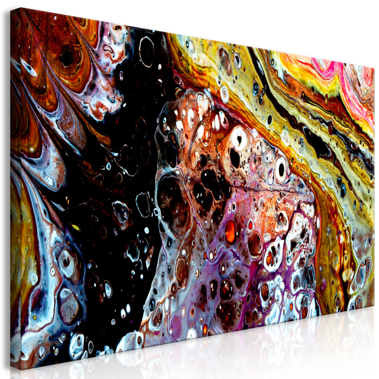 Canvas Print Abstract mineral - a close-up of a colorful, artistic structure 117494 additionalImage 2