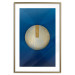 Wall Poster Indigo Abstraction - geometric composition in navy with a golden circle 117594 additionalThumb 14