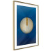 Wall Poster Indigo Abstraction - geometric composition in navy with a golden circle 117594 additionalThumb 6