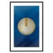 Wall Poster Indigo Abstraction - geometric composition in navy with a golden circle 117594 additionalThumb 15