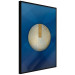 Wall Poster Indigo Abstraction - geometric composition in navy with a golden circle 117594 additionalThumb 10