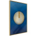 Wall Poster Indigo Abstraction - geometric composition in navy with a golden circle 117594 additionalThumb 12