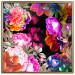 Wall Poster Summer Garden - colorful composition with peony flowers on a black background 117994 additionalThumb 16