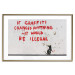 Poster Graffiti Quote - rat and red English texts in Banksy style 118694 additionalThumb 16