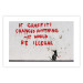 Poster Graffiti Quote - rat and red English texts in Banksy style 118694 additionalThumb 19