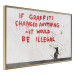 Poster Graffiti Quote - rat and red English texts in Banksy style 118694 additionalThumb 12