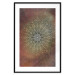 Poster Oriental Wheel - composition with a Mandala in shades of gold in a zen style 118794 additionalThumb 17