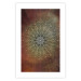 Poster Oriental Wheel - composition with a Mandala in shades of gold in a zen style 118794 additionalThumb 25