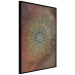 Poster Oriental Wheel - composition with a Mandala in shades of gold in a zen style 118794 additionalThumb 2