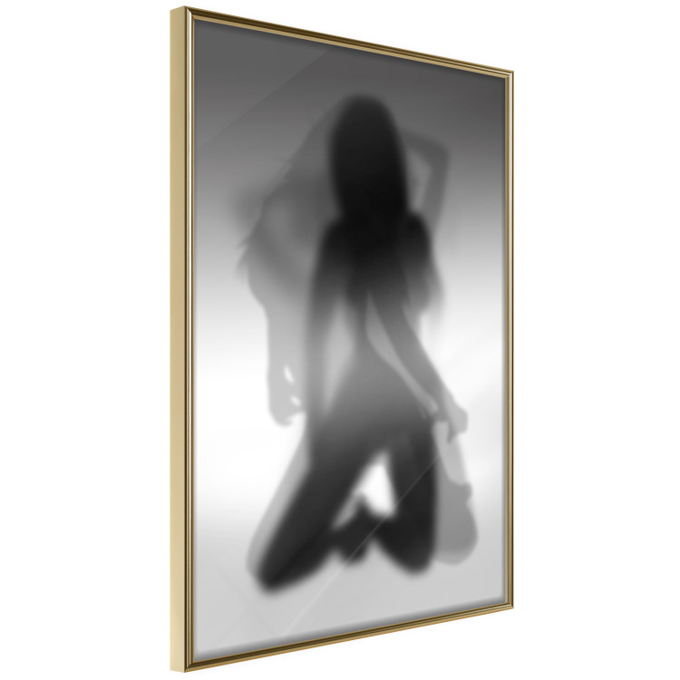 Poster Tempting Dance - black and white sensual composition with a woman's silhouette 121894 additionalImage 9
