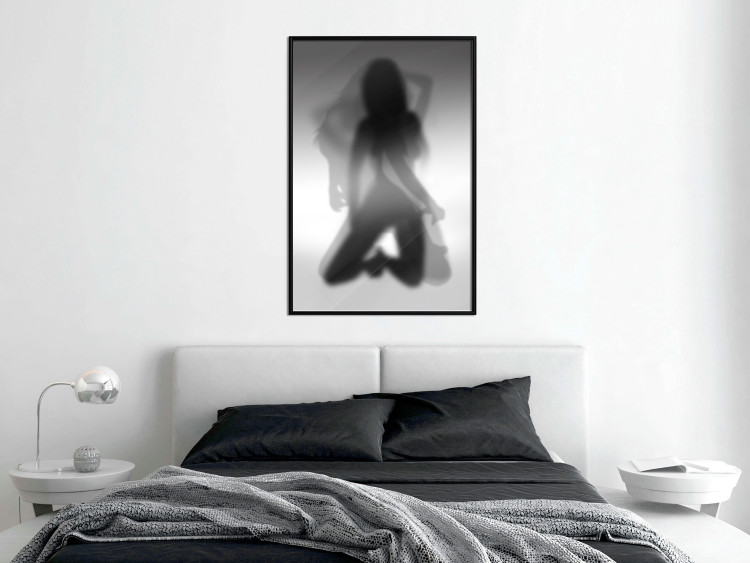 Poster Tempting Dance - black and white sensual composition with a woman's silhouette 121894 additionalImage 7