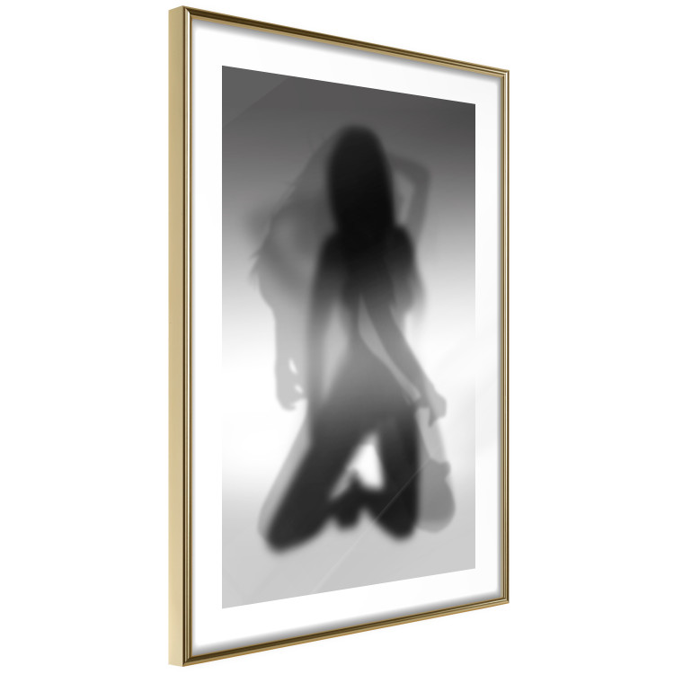 Poster Tempting Dance - black and white sensual composition with a woman's silhouette 121894 additionalImage 10