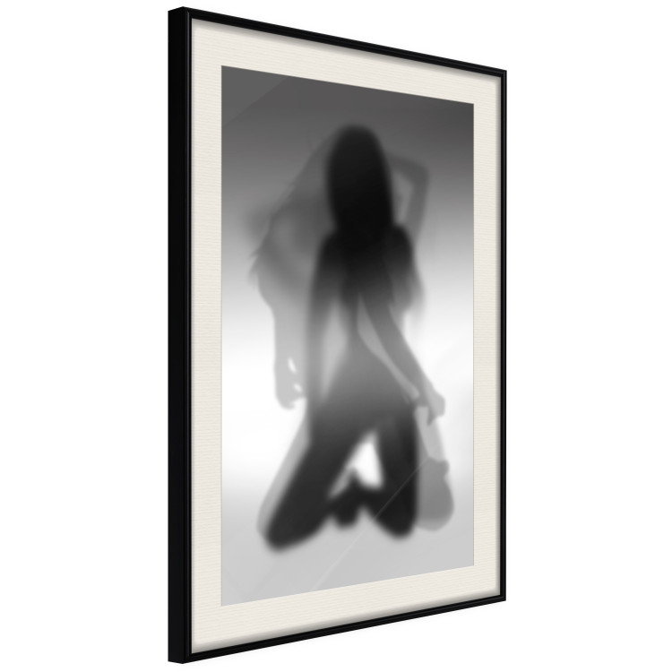 Poster Tempting Dance - black and white sensual composition with a woman's silhouette 121894 additionalImage 8
