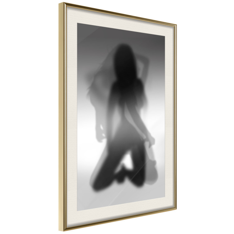 Poster Tempting Dance - black and white sensual composition with a woman's silhouette 121894 additionalImage 6
