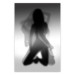 Poster Tempting Dance - black and white sensual composition with a woman's silhouette 121894