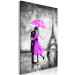 Canvas Art Print Paris Fog (1 Part) Vertical Pink 123094 additionalThumb 2