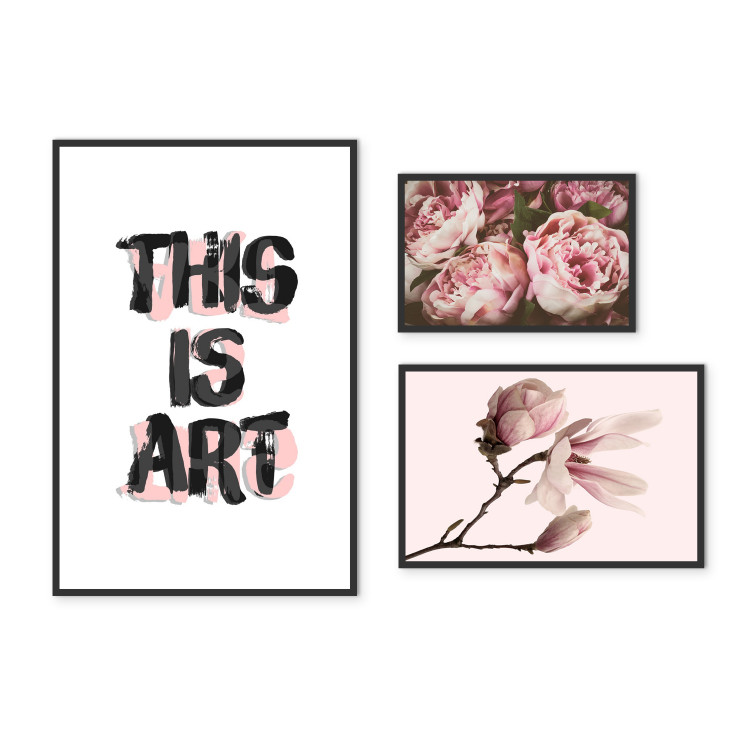 Wall art in set Flowers and Art 124894 additionalImage 1