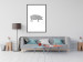 Poster Black and White Pig - abstract patterns forming the shape of a pig 125094 additionalThumb 4