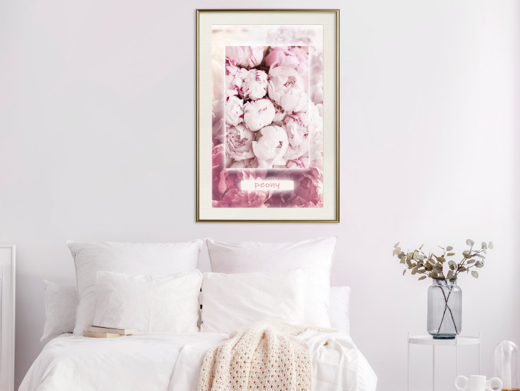 Poster Spring Delicacy - light pink flowers and English text 126194 additionalImage 21