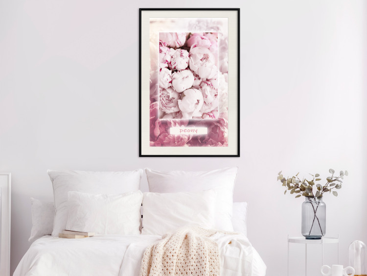 Poster Spring Delicacy - light pink flowers and English text 126194 additionalImage 22