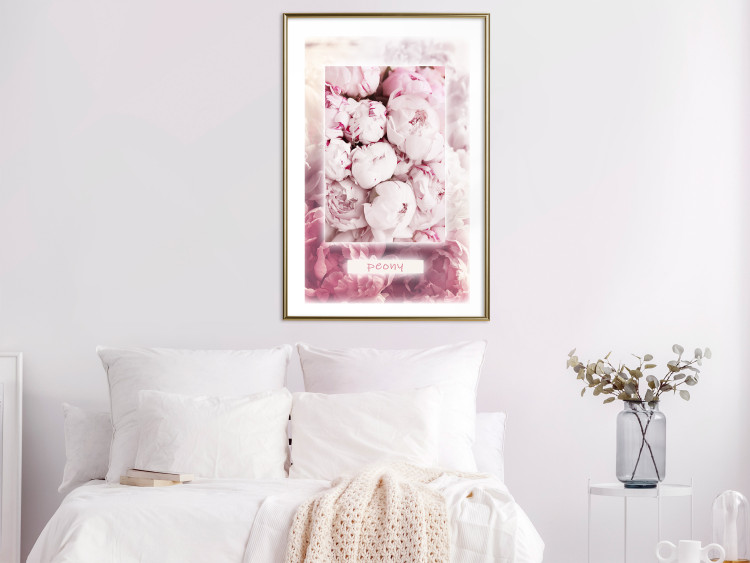 Poster Spring Delicacy - light pink flowers and English text 126194 additionalImage 15