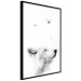 Poster Gentle Dream - wild dog and butterflies on a white contrasting background 126294 additionalThumb 11