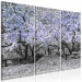 Canvas Print Blooming Magnolias - triptych with magnolia trees and violet flowers 128794 additionalThumb 2