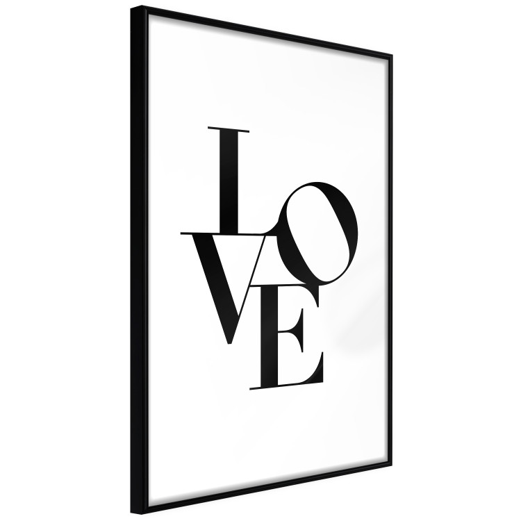 Poster Twisted Love - black English text on plain white background 129594 additionalImage 6