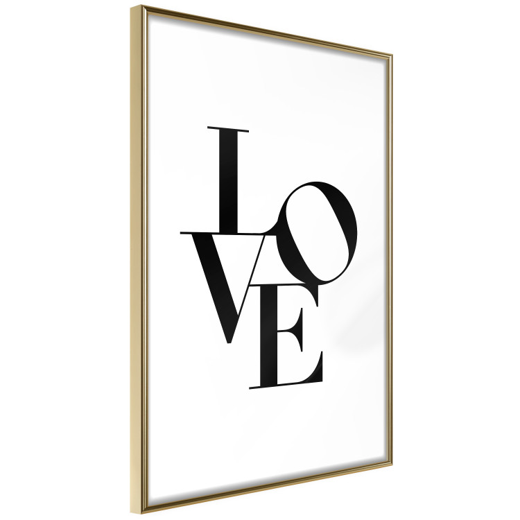 Poster Twisted Love - black English text on plain white background 129594 additionalImage 7
