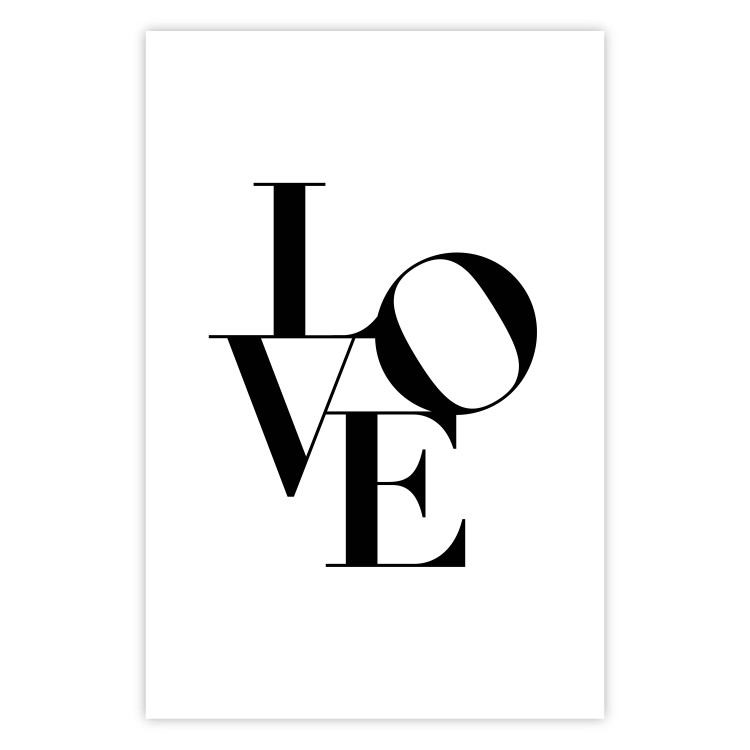 Poster Twisted Love - black English text on plain white background 129594 additionalImage 25