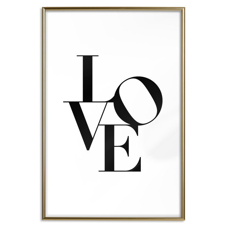 Poster Twisted Love - black English text on plain white background 129594 additionalImage 16