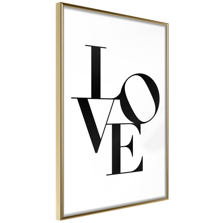 Poster Twisted Love - black English text on plain white background 129594 additionalImage 12