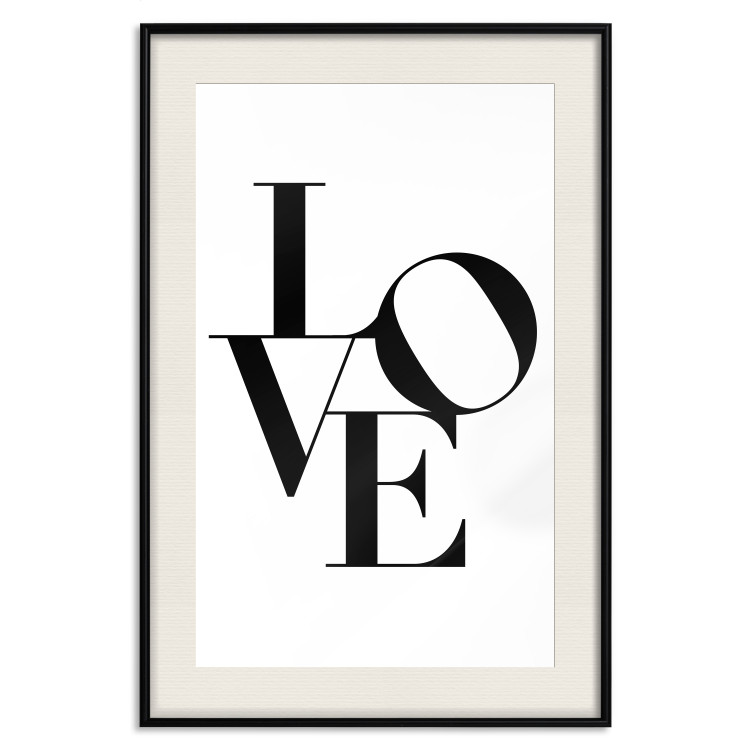 Poster Twisted Love - black English text on plain white background 129594 additionalImage 19