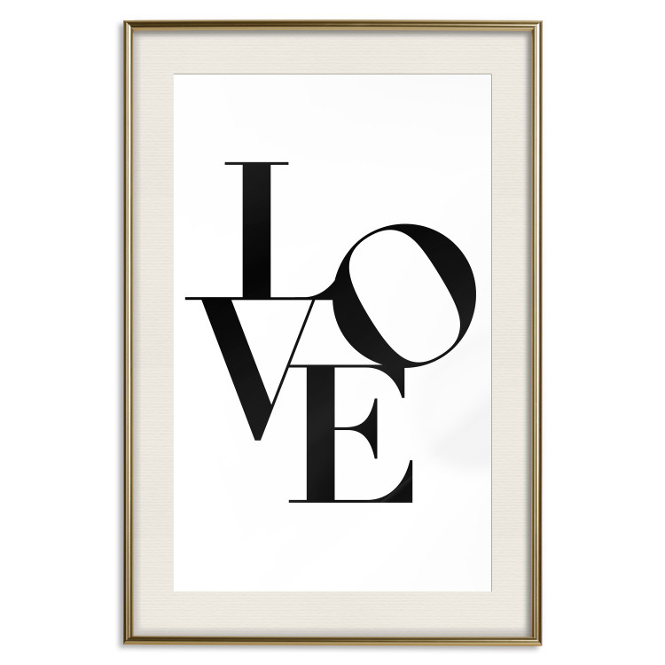 Poster Twisted Love - black English text on plain white background 129594 additionalImage 20