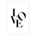 Poster Twisted Love - black English text on plain white background 129594 additionalThumb 19