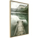 Poster Silence - landscape of a lake with a wooden pier against mountains and sky 130294 additionalThumb 12