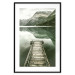 Poster Silence - landscape of a lake with a wooden pier against mountains and sky 130294 additionalThumb 15